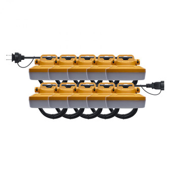 120 Watt LED High-Lumen Industrial/Commercial StringLight; 10 Interconnected Lamps; 5000K; 100 Foot (27|S13169)