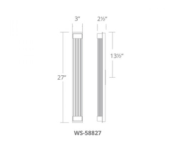 TOWER 27IN INDOOR SCONCE 3500K (3612|WS-58827-BN)