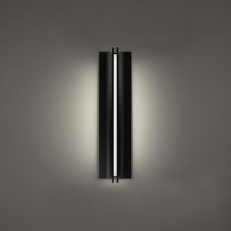 STRAIT 22IN OUTDOOR SCONCE 4CCT 4000K (3612|WS-W82522-40-BK)