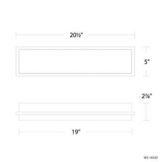 ICE BAR 20IN BATH SCONCE 4CCT (3612|WS-16520-27-BN)