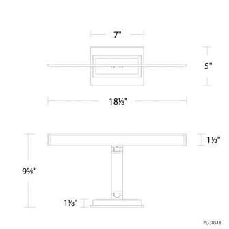 Diver Picture Light (3612|PL-38518-40-BK)