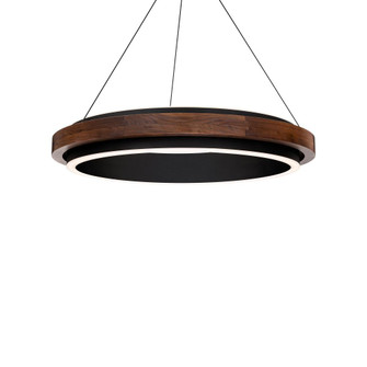 DELANEY 29IN ROUND WOOD PENDANT (3612|PD-88529-BK/DW)