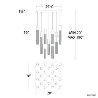 CINEMA 25LT SQMULTI 4CCT 27/30/35/4000K (3612|PD-30825S-BK)