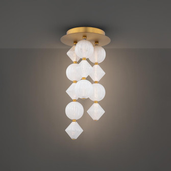 PEARLA 24IN SEMI FLUSH MOUNT 3000K (3612|FM-2523-BK)