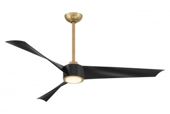 Pike 56'' LED Ceiling Fan (39|F774L-LBR/CL)