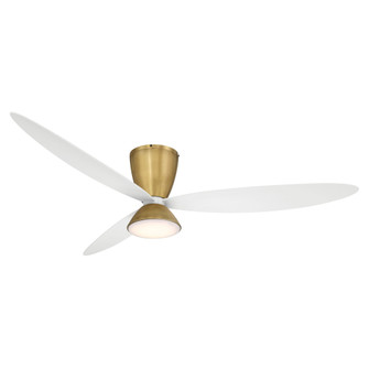 Hourglass 58'' Hugger LED Smart Ceiling Fan (39|F468L-LBR/WHF)