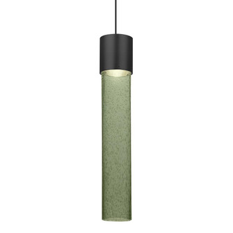Besa Wanda 12 Pendant For Multiport Canopy, Moss Bubble, Black Finish, 1x3W LED (127|X-WAND12MS-LED-BK)