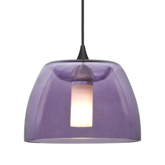 Besa Spur Pendant For Multiport Canopy, Plum, Black Finish, 1x3W LED (127|X-SPURPL-LED-BK)
