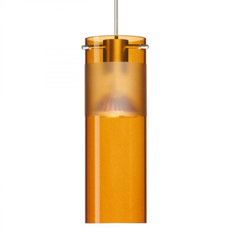 Besa Pendant Scope 7 Satin Nickel Armagnac/Frost 1x5W LED (127|XP-6527EG-LED-SN)