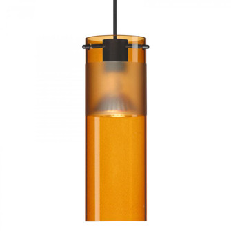 Besa Pendant Scope 7, Black Finish, Armagnac/Frost 1x5W LED (127|XP-6527EG-LED-BK)