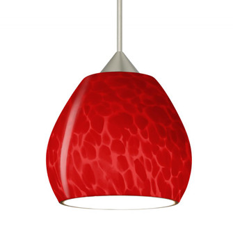Besa Pendant Tay Tay Satin Nickel Red Cloud 1x5W LED (127|XP-5605RC-LED-SN)