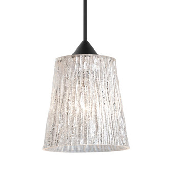 Besa Pendant Nico 4, Black Finish, Stone Glitter 1x5W LED (127|XP-5125GL-LED-BK)