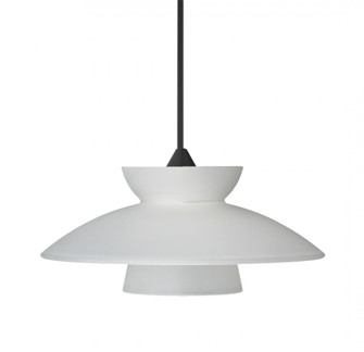 Besa Pendant Trilo 7, Black Finish, Frost 1x50W MAX GY6.35 Base (127|XP-271825-BK)