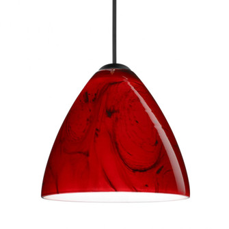 Besa Pendant Mia, Black Finish, Magma 1x5W LED (127|XP-1779MA-LED-BK)