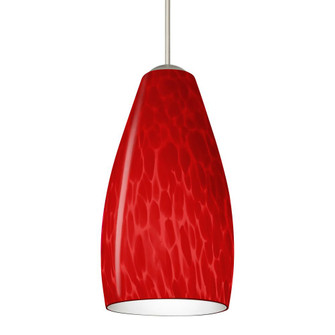 Besa Pendant For Multiport Canopy Karli Satin Nickel Red Cloud 1x5W LED (127|X-7198RC-LED-SN)