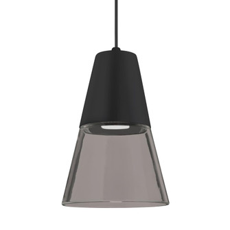 Besa Timo 6 Pendant, Smoke/Black, Black Finish, 1x9W LED (127|RXP-TIMO6BS-LED-BK)