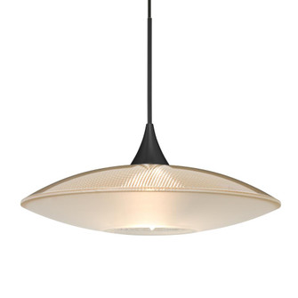 Besa Pendant Spazio, Black Finish, Gold/Frost 1x50W MAX GY6.35 Base (127|RXP-6294GD-BK)