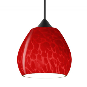Besa Pendant Tay Tay, Black Finish, Red Cloud 1x50W MAX GY6.35 Base (127|RXP-5605RC-BK)