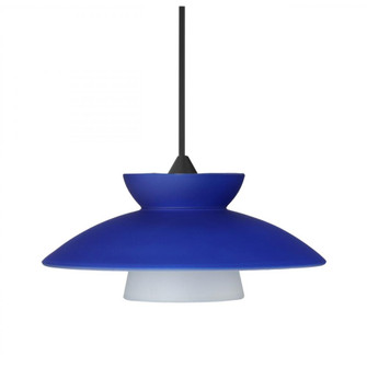 Besa Pendant Trilo 7, Black Finish, Blue Matte 1x50W MAX GY6.35 Base (127|RXP-271823-BK)