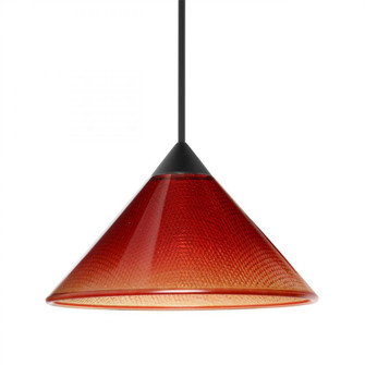 Besa Pendant Kona, Black Finish, Sunset 1x50W MAX GY6.35 Base (127|RXP-117681-BK)