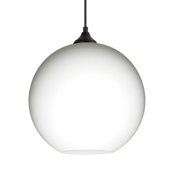 Besa Coco 12 Outdoor Pendant, Opal Matte, Black Finish, 1x E26 Base (127|OP-COCO1207-BK)
