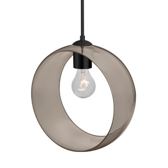 Besa, Plato Cord Pendant For Multiport Canopies, Smoke, Black Finish, 1x60W Medium Base (127|J-PLATOSM-BK-NI)