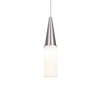 Besa Metro 12 Pendant for Multiport Canopy, Opal Matte, Satin Nickel Finish, 1x9W LED (127|J-METRO12-LED-SN)
