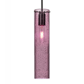 Besa, Juni 16 Pendant For Multiport Canopy, Plum Bubble, Black, 1x4W LED Filament (127|J-JUNI16PL-EDIL-BK)