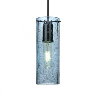 Besa, Juni 10 Pendant For Multiport Canopy, Blue Bubble, Black, 1x60W Medium Base (127|J-JUNI10BL-BK)