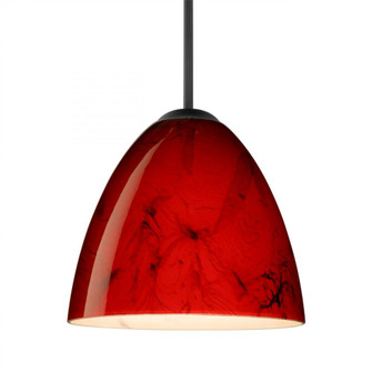 Besa Vila LED Pendant For Multiport Canopy Magma Black 1x9W LED (127|J-4470MA-LED-BK)