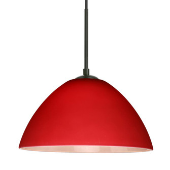 Besa Tessa LED Pendant For Multiport Canopy Red Matte Black 1x9W LED (127|J-420131-LED-BK)