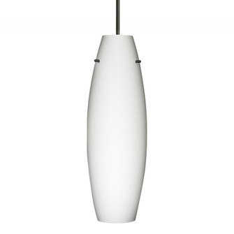 Besa Suzi 18 Pendant For Multiport Canopy Opal Matte Black 1x11W LED (127|J-412707-LED-BK)