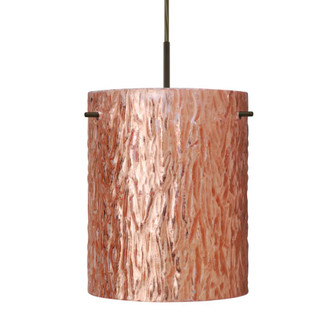 Besa Pendant for Multiport Canopy Tamburo 8 Bronze Stone Copper Foil 1x100W Medium Base (127|J-4006CS-BR)