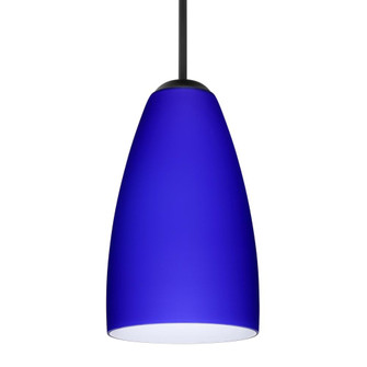 Besa Riva 9 LED Pendant J Cobalt Blue Matte Black 1x9W LED (127|J-1511CM-LED-BK)