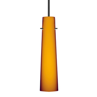 Besa Camino Pendant For Multiport Canopy Black Amber Matte 1x5W LED (127|B-567480-LED-BK)