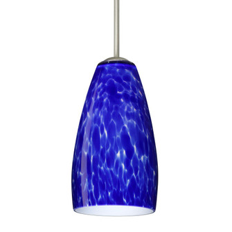 Besa Chrissy Pendant For Multiport Canopy Satin Nickel Blue Cloud 1x50W E12 base (127|B-150986-SN)