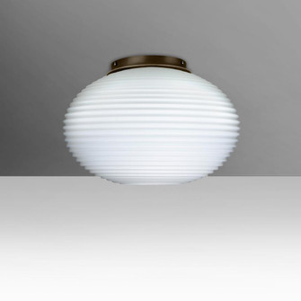 Besa Pape 10 Ceiling, Opal Matte, Bronze Finish, 1x9W LED (127|491207C-LED-BR)
