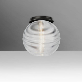 Besa Kristall 8 Ceiling, Clear, Black Finish, 1x9W LED (127|461600C-LED-BK)