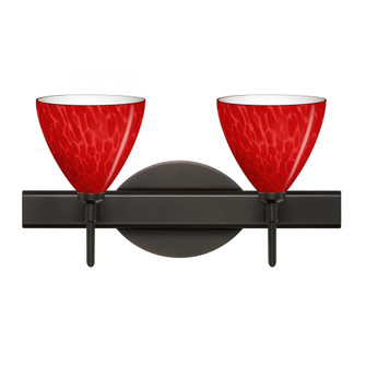 Besa Wall Mia Bronze Red Cloud 2x40W G9 (127|2SW-1779RC-BR)