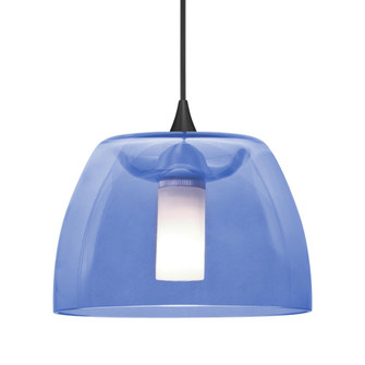 Besa Spur Pendant, Blue, Black Finish, 1x35W MAX GY6.35 Base (127|1XT-SPURBL-BK)