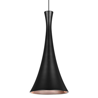 Besa Rondo Pendant, Black Finish, 1x9W LED (127|1XT-RONDO-LED-BK)