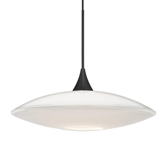 Besa Pendant Spazio, Black Finish, Opal Glossy 1x50W MAX GY6.35 Base (127|1XT-629406-BK)