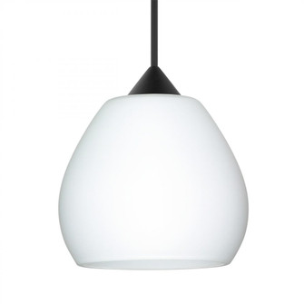 Besa Pendant Tay Tay, Black Finish, Opal Matte 1x5W LED (127|1XT-560507-LED-BK)