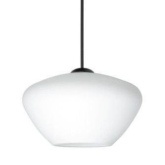 Besa Pendant Peri, Black Finish, Opal Matte 1x5W LED (127|1XT-541007-LED-BK)