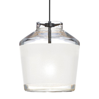 Besa Pendant Pica 6 Black Finish, White Sand 1x5W LED (127|1XC-PIC6WH-LED-BK)