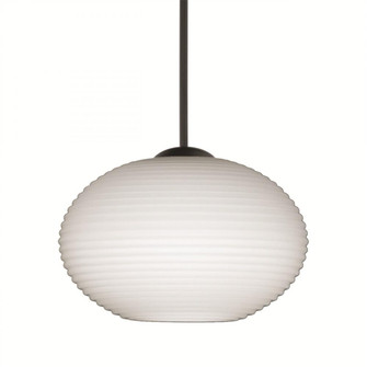 Besa Pendant Lasso, Black Finish, Opal Matte 1x5W LED (127|1XC-561207-LED-BK)