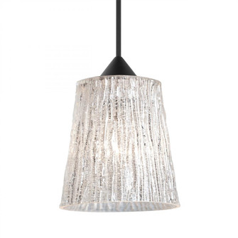 Besa Pendant Nico 4, Black Finish, Stone Glitter 1x5W LED (127|1XC-5125GL-LED-BK)
