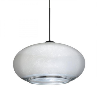 Besa Pendant Brio 7, Black Finish, Silver Foil 1x6W LED (127|1XC-2492SF-LED-BK)
