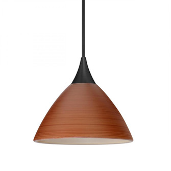 Besa Pendant Domi, Black Finish, Cherry 1x50W MAX GY6.35 Base (127|1XC-1743CH-BK)