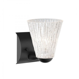 Nico 5 Wall, Glitter Stone, Black Finish, 1x9W LED (127|1WZ-NICO5GL-LED-BK)